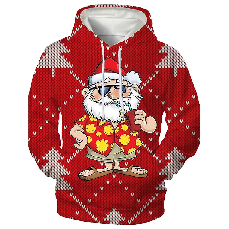 

Мужской пуловер с капюшоном, свитшот с 3D рисунком, с капюшоном, с 3D рисунком, с длинным рукавом, Красный