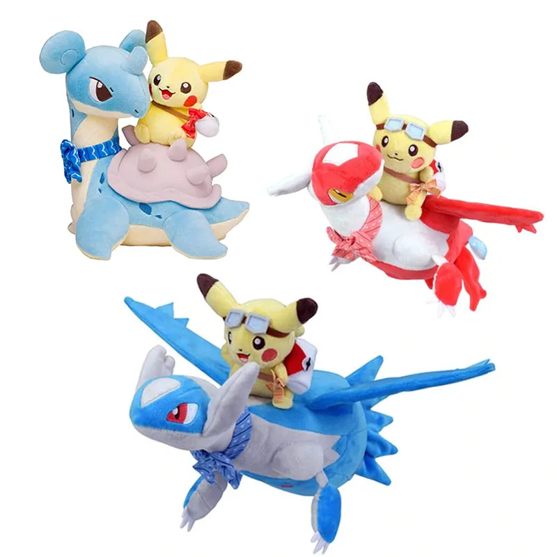 Мультяшные лапы с пикачем плюшевые куклы игрушки Latios Latias Pika Anime Pokemones мягкие