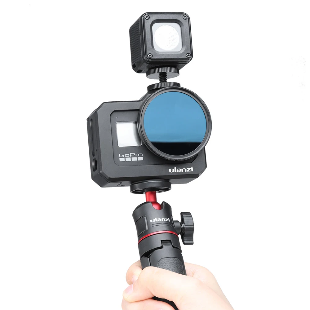 Ulanzi G8 5 металлический чехол Vlog Cage с холодным башмаком для GoPro Hero 8 Black Extend MIC Fill