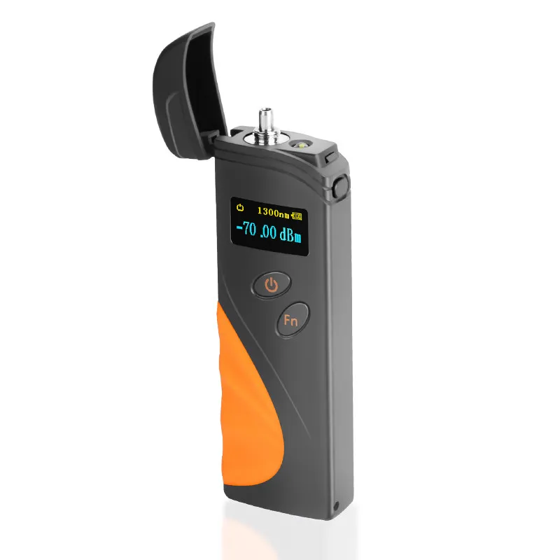 NEW Mini Rechargeable Fiber Cable Tester Optical Power Meter High Precision OPM -50 to 20 dBm -70 to 3 dBm Clamshell FTTH Tool