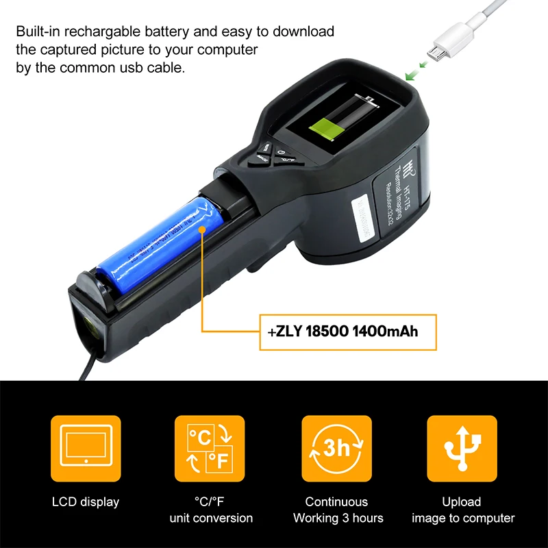 HT 175 цифровая инфракрасная камера высокой четкости ИК визуальный термометр ht