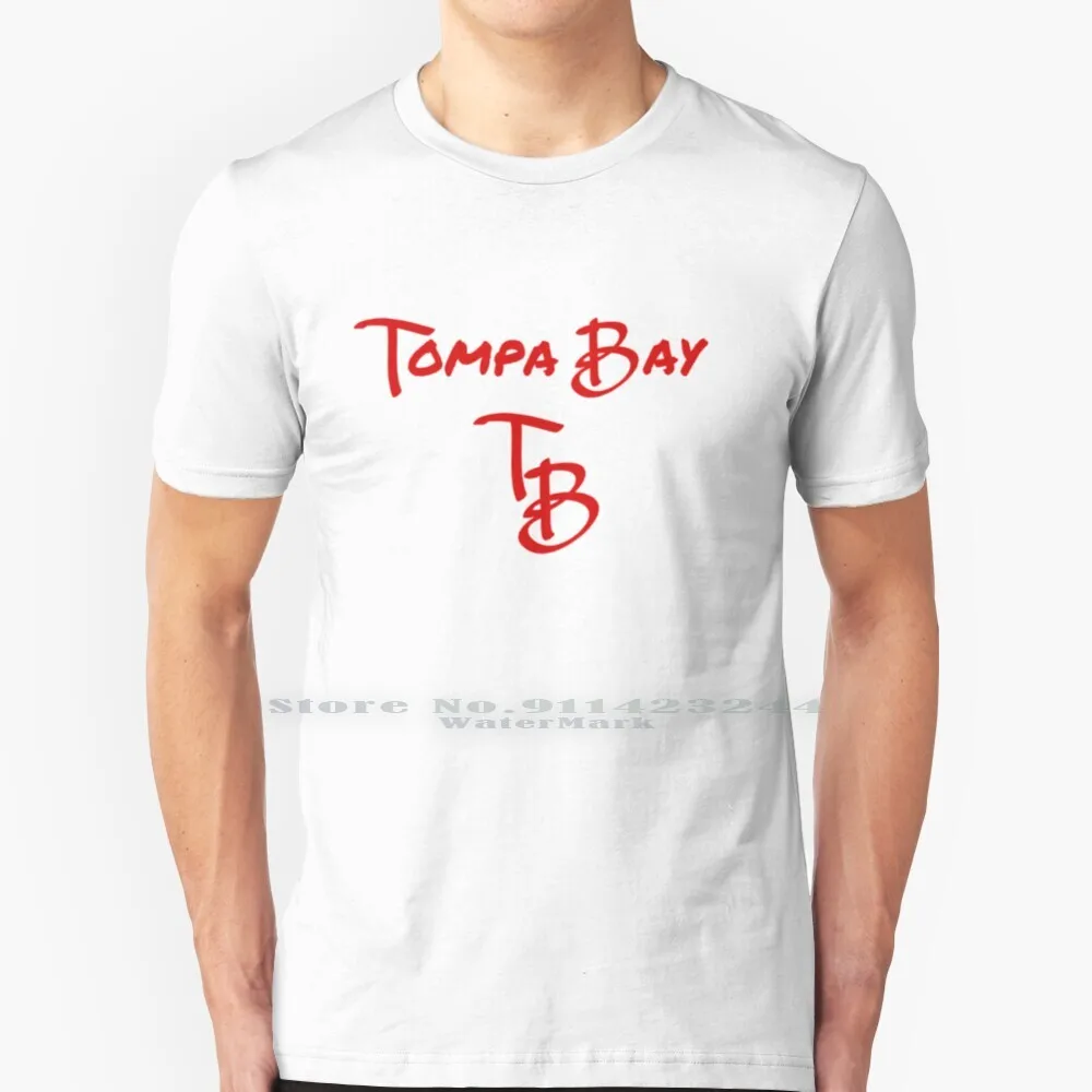 Хлопковая футболка Tompa Bay 6XL Tompa Bay Brady Buccaneers Qb Quaterback Goat Tb12 Logo Bucs