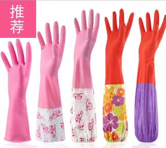 

MENS Womens Non-slip Rubber Waterproof Housework Tight Wide Two Style Gloves 3Pairs