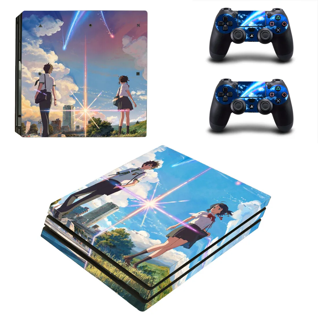 

Anime Your Name PS4 Pro Skin Sticker Decal For PlayStation 4 PS4 Pro Console & Controller Skins Vinyl