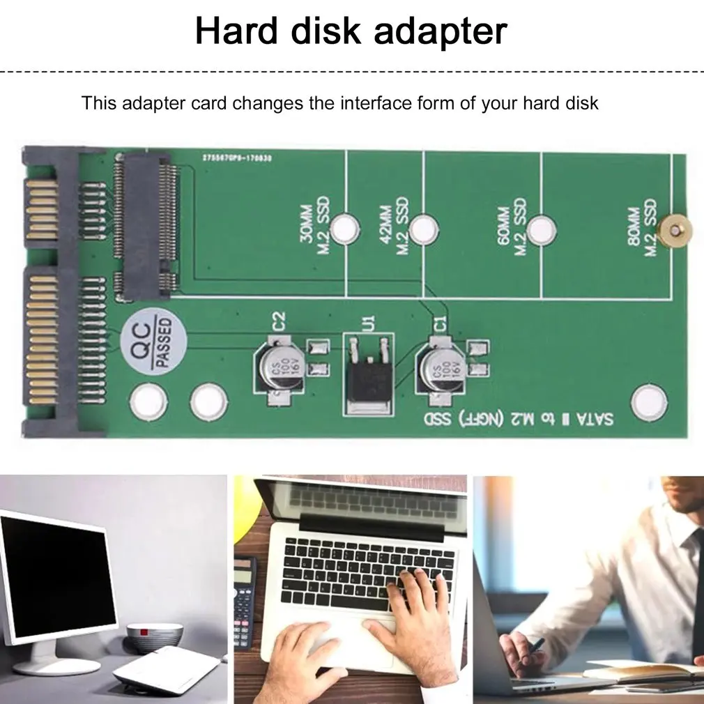 

М. Адаптер для жесткого диска 2 Ngff на Sata3, стабильный высокоскоростной адаптер Ngff SSD на жесткий диск 2,5 SATA для SSD