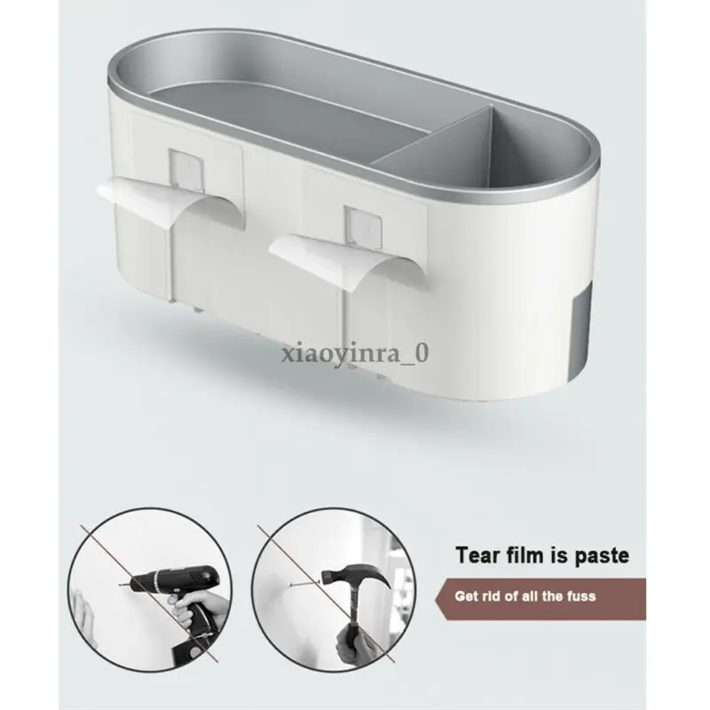 

Fast shipping 4 Cups Automatic Toothpaste Dispenser Wall-mounted Toothbrush Holder Rack Home