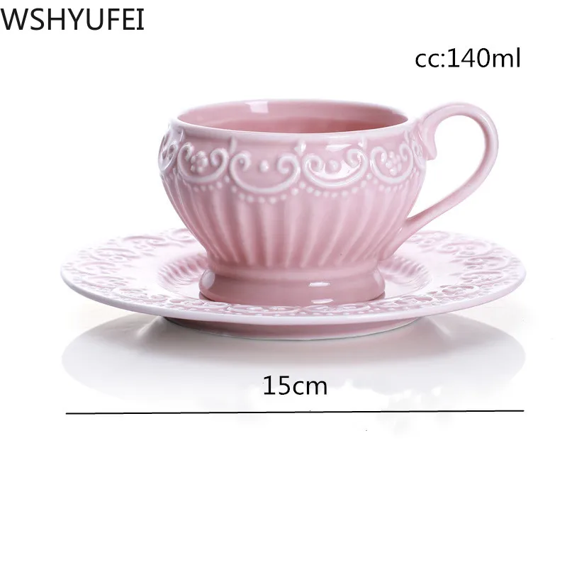 Новая принцесса стиль кружева плавающая скульптура керамическая чашка