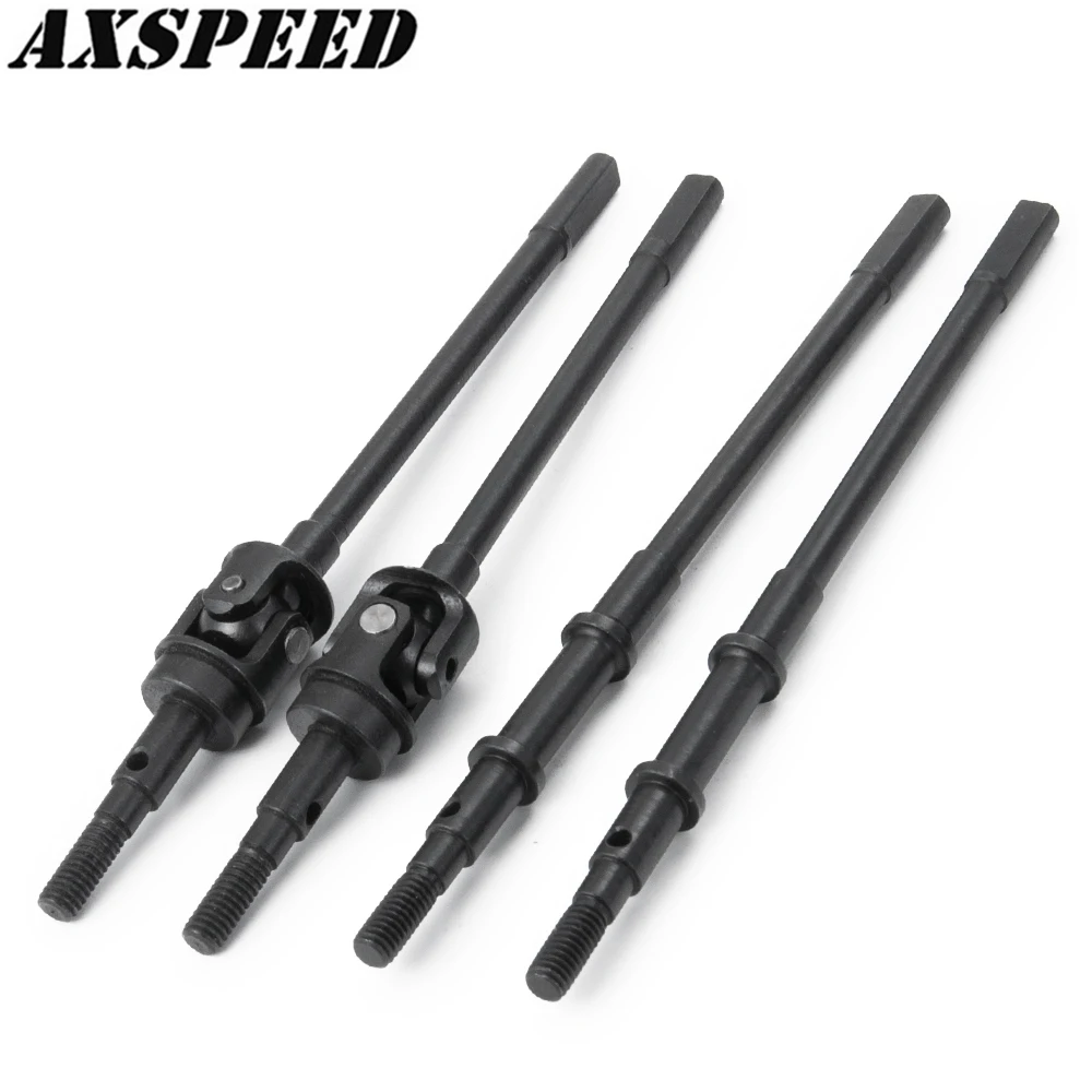 AXSPEED стальная передняя и задняя ось CVD приводные валы для 1/10 осевой SCX10 II 90046 RC