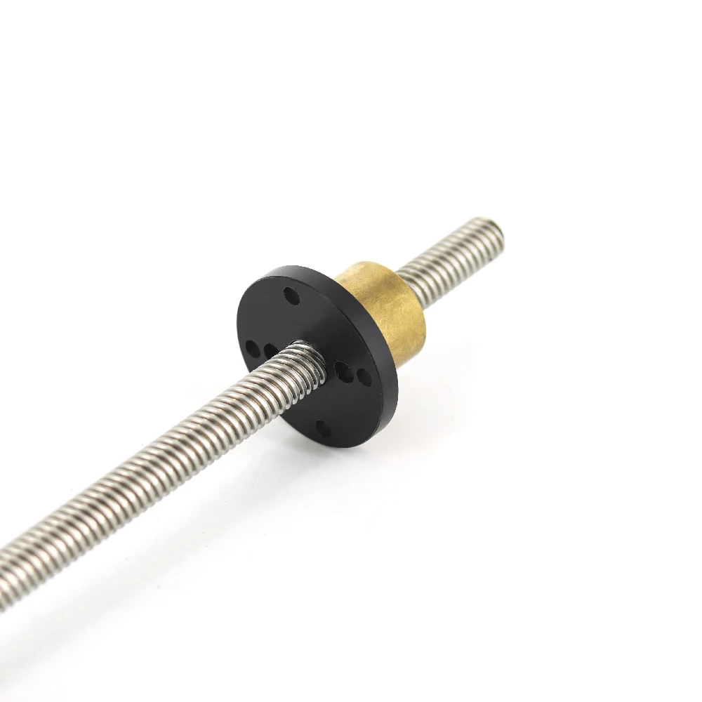 Трапециевидный шпиндель T12 из нержавеющей стали 304 длина винта 350 мм свинец 2 3 8 14 20