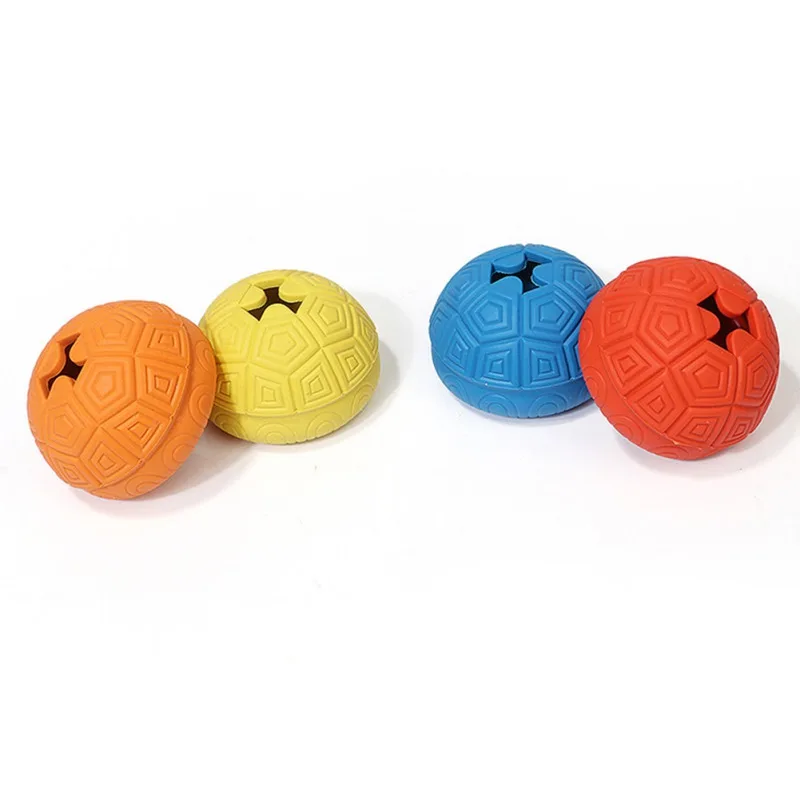 

Pet Dogs Rubber Chew Toys Feeder Turtle Shell Shape Slow Leaking Food Feeding Interactive Toy Bite Resistant Pet Supplies