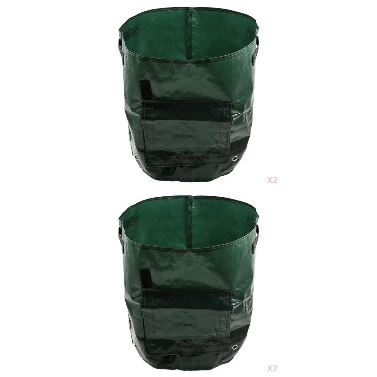 

4pcs Garden Potato Grow Bags Container with Flap Outdoor/Indoor Durable Bags
