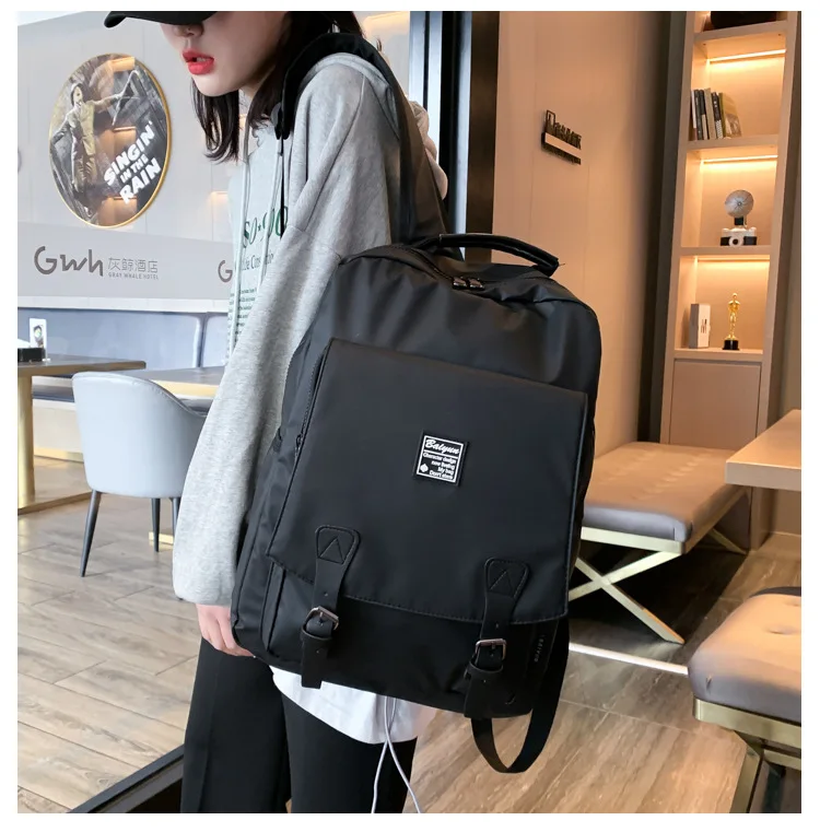 

Рюкзак большой вместимости для мужчин и женщин, модный простой дорожный ранец с защитой от брызг для студентов