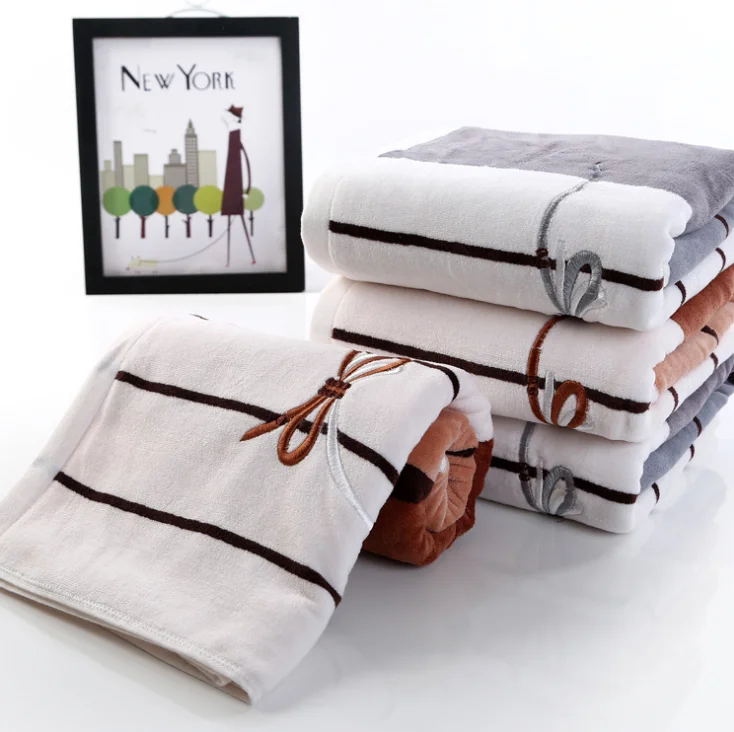 100% Cotton Bath Towels For Adults 70x140cm Big Size Velour absorbent Beach Towel Men Shower | Towel/Towel Set