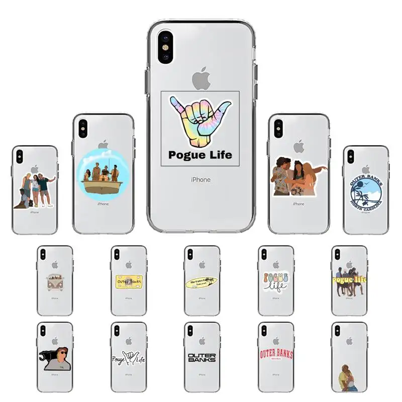 

YNDFCNB Outer Banks - Livin' The Pogue Life Phone Case for iPhone 11 12 pro XS MAX 8 7 6 6S Plus X 5S SE 2020 XR fundas