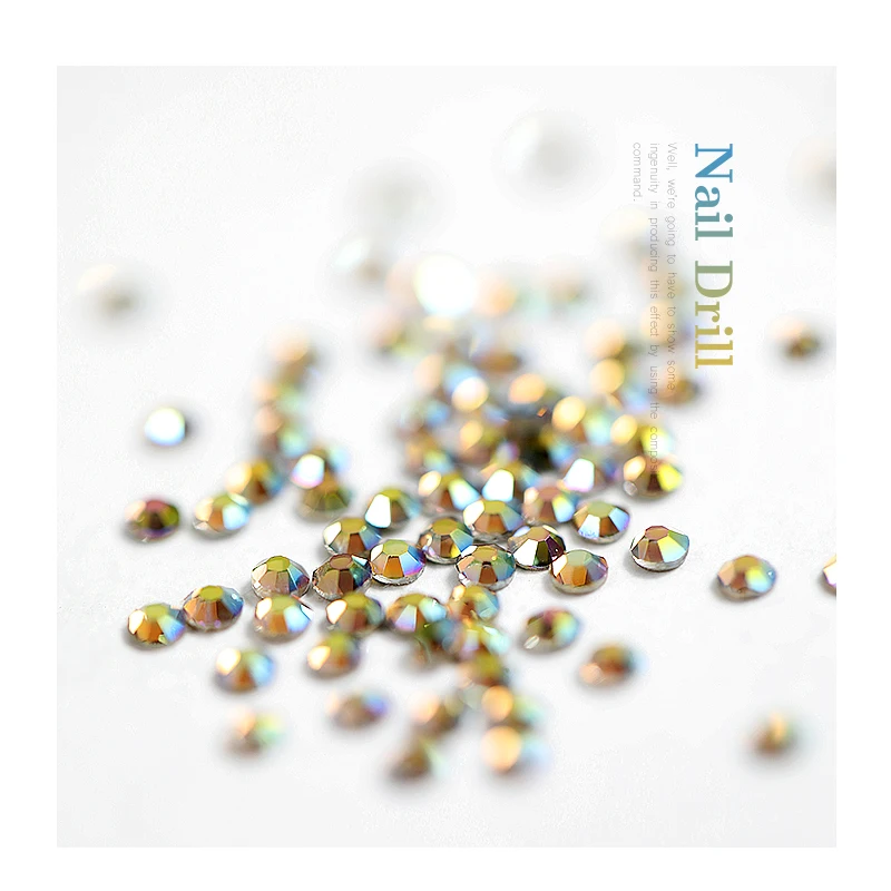 Искусственные ногти разных размеров 1440 штук кристалл AB плоская задняя