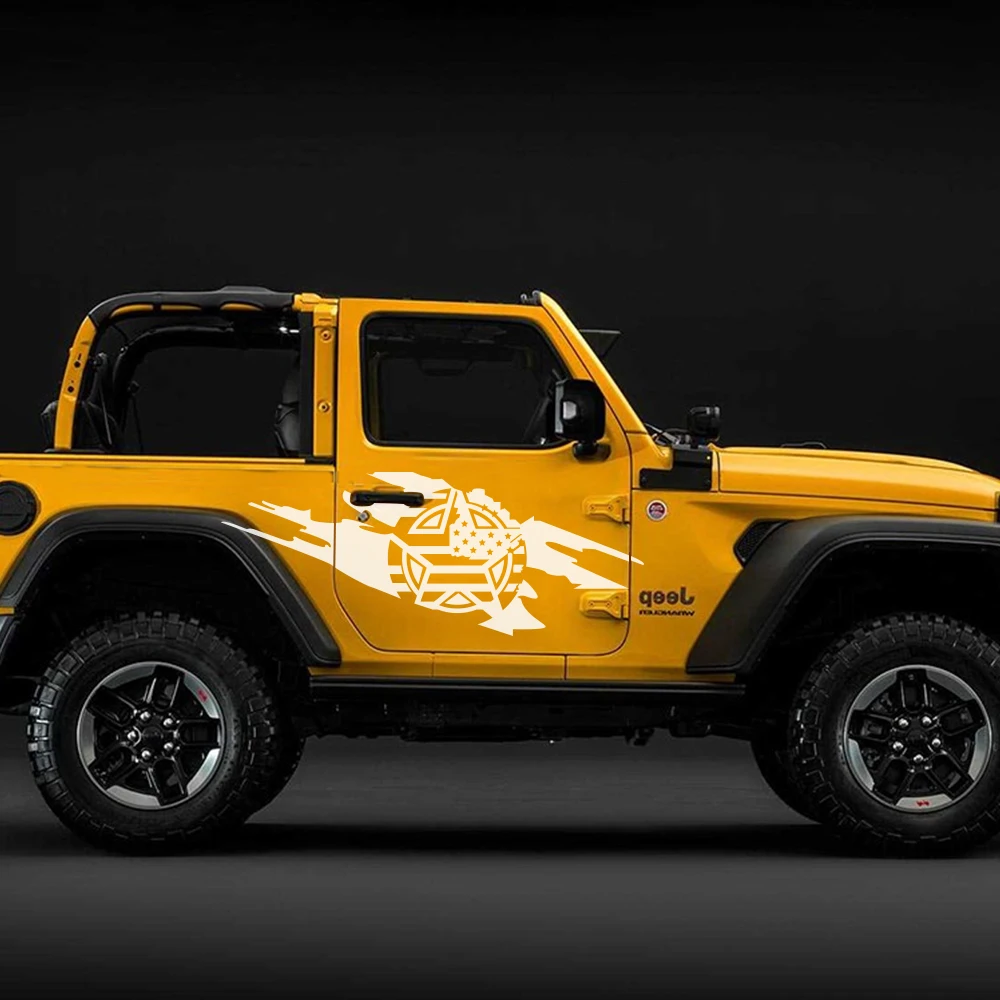 Виниловая пленка для Jeep Wrangler автомобильные наклейки отражающие 2 шт. |