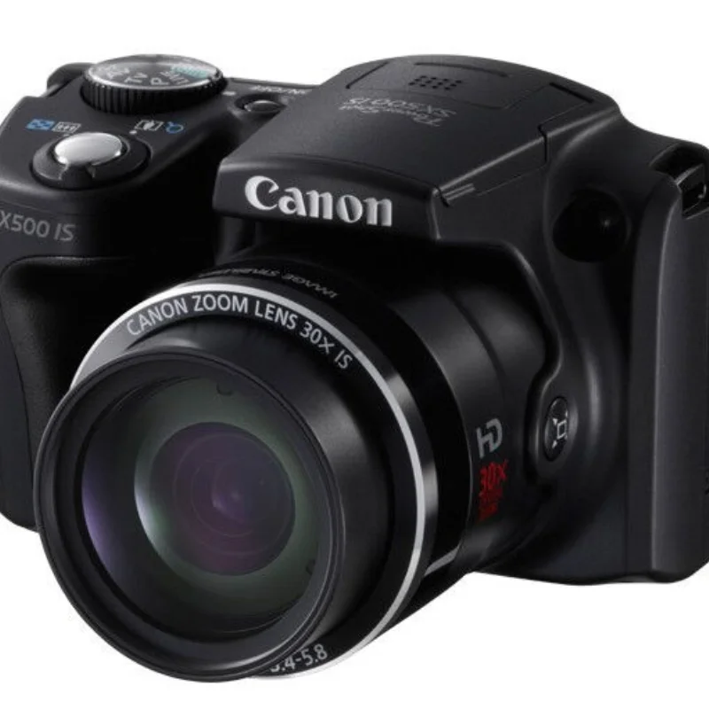

Бывшая в употреблении цифровая камера Canon PowerShot SX500 IS 16,0 Мп с широкоугольным оптическим объективом 30x