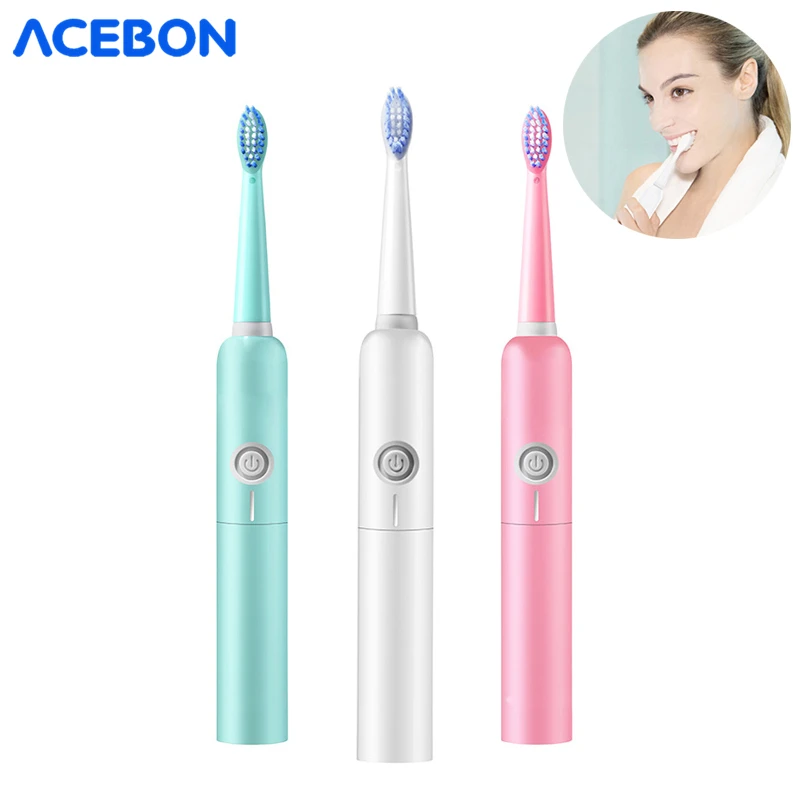 Мощная Электрическая зубная щетка перезаряжаемая ультразвуковая моющаяся