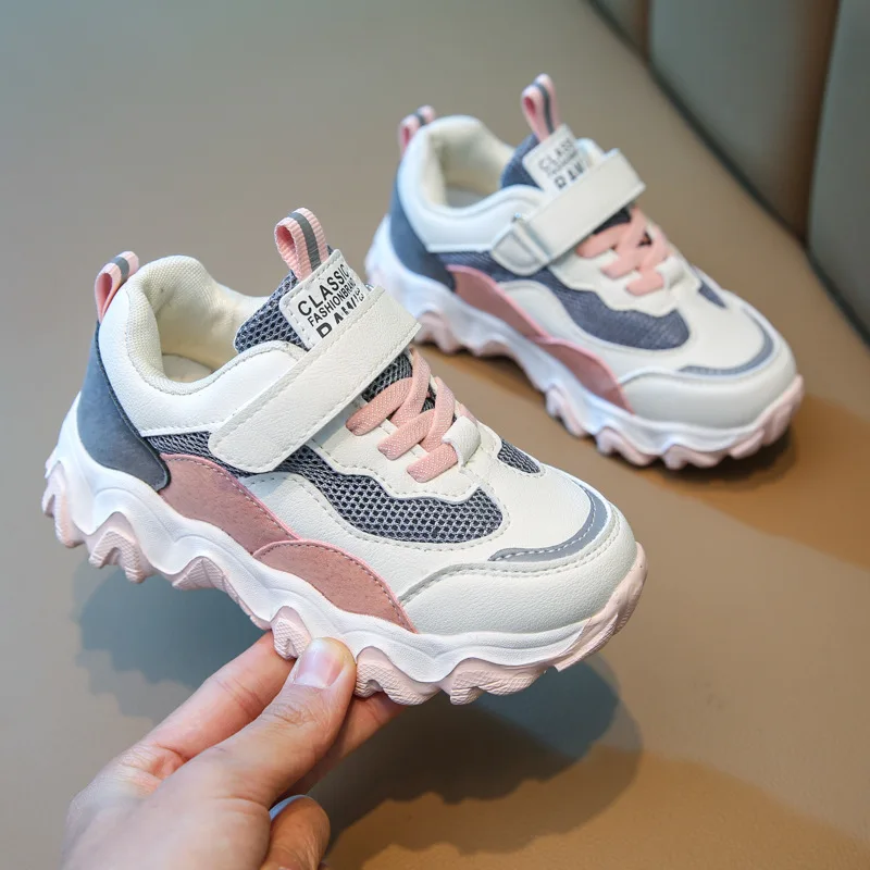 

Новинка; Сезон весна-осень; Детская спортивная обувь для малышей; Сетчатые дышащие легкие кроссовки; Нескользящие повседневные кроссовки д...