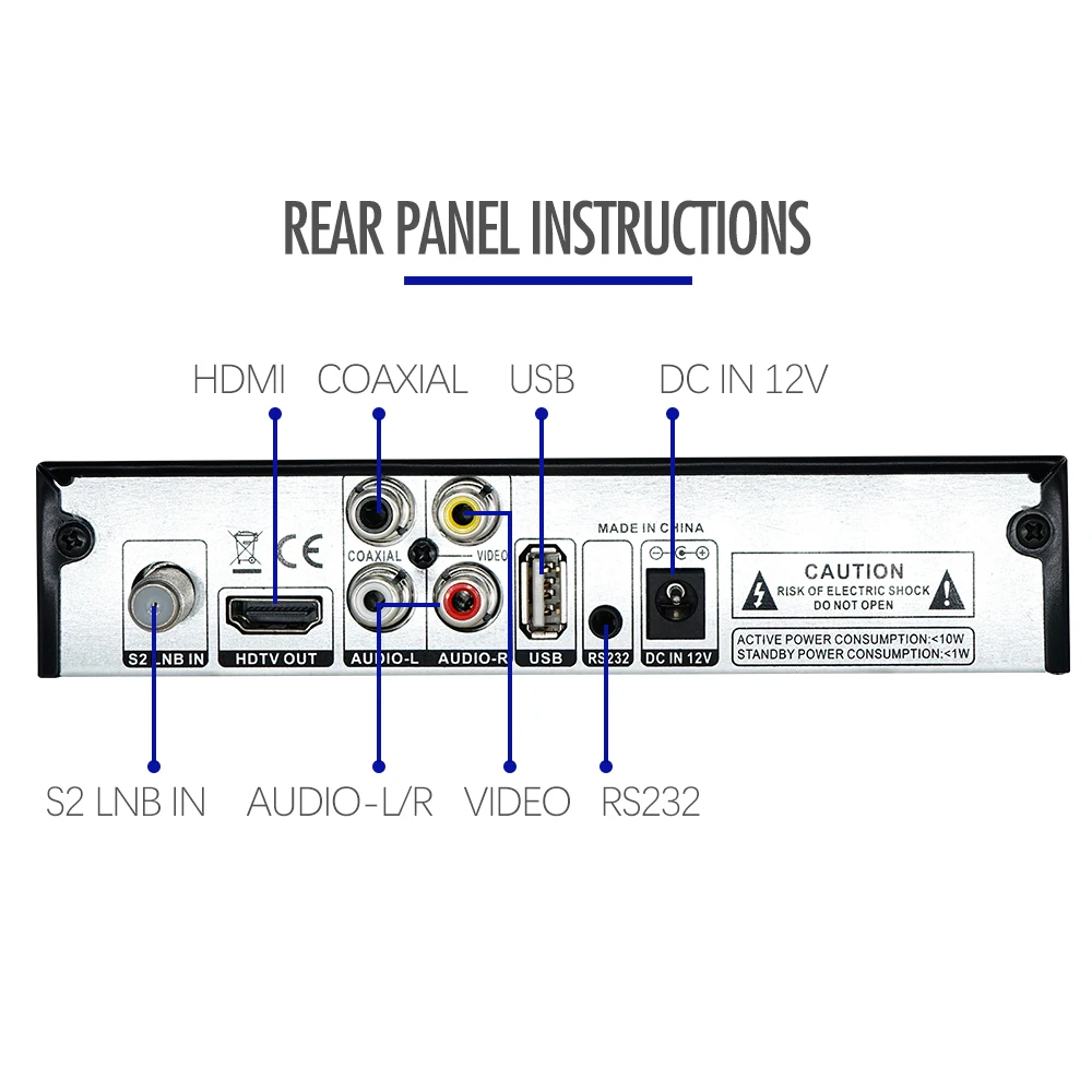 цифровая тв приставка Новейший DVB S2 спутниковый ТВ Декодер Full HD приемник H.264