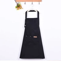 household apron adjustable half length adult apron kitchen oil proof cooking aprons coffee shop work aprons uniform