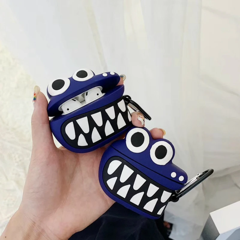 3D чехол для наушников для Airpods, чехол, силиконовый чехол с милым медведем для Apple Air pods 2, чехол для Earpods, чехол, ремешок для наушников 1