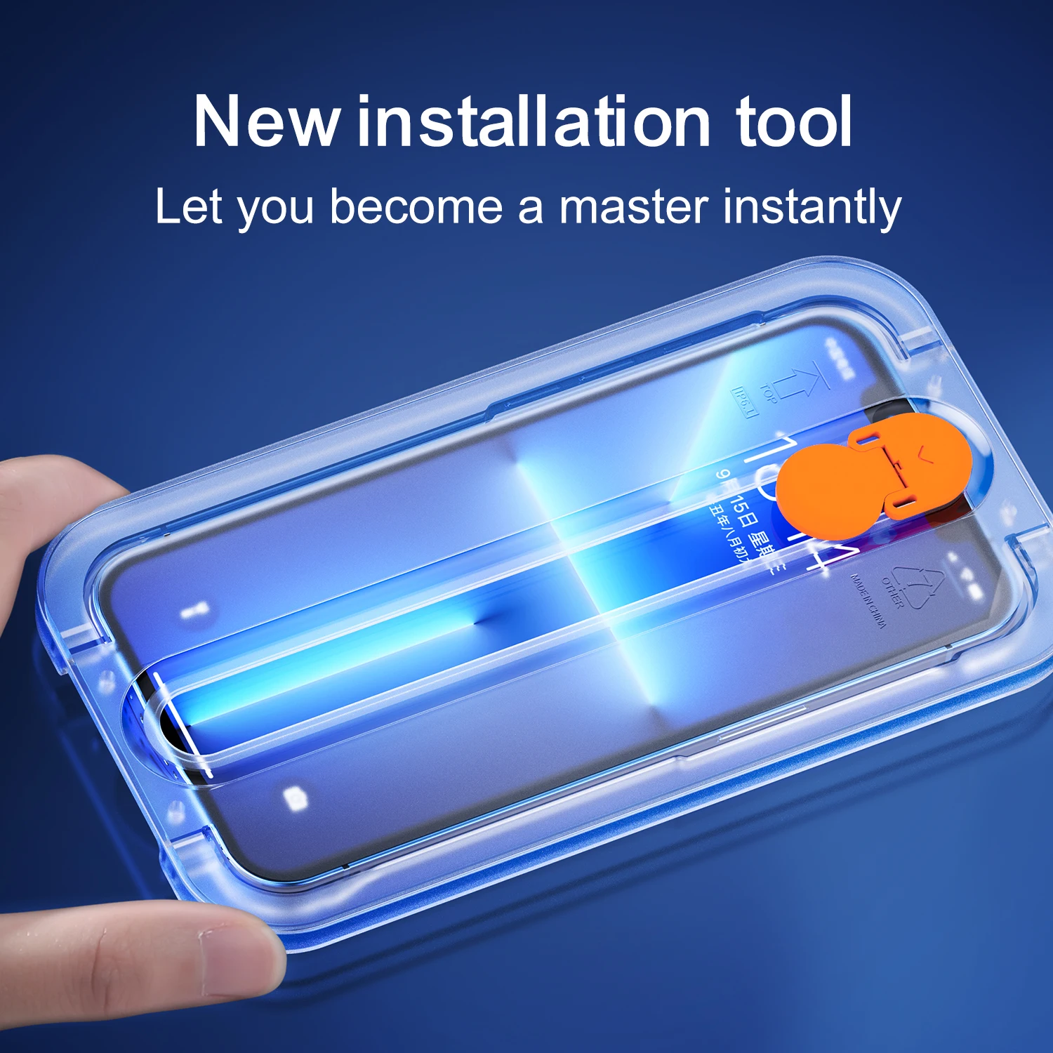 2PCs Tempered Glass For iPhone 13 12 Pro Max With Install Kit Anti-Scratch Screen Protector For iPhone 13 Protective Glass