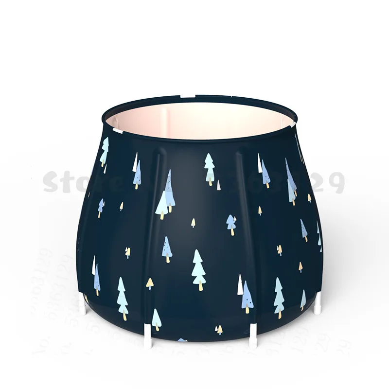 

Portable Bathtub Folding Bath Bucket Foldable Large Adult Tub Baby Swimming Pool Insulation Separate Family Bathroom SPA Tub