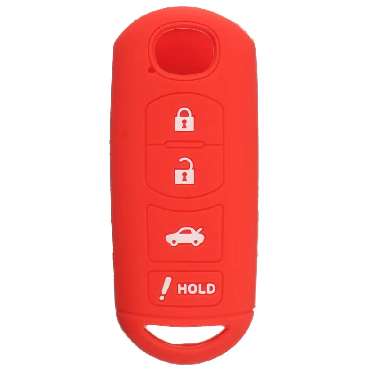 Силиконовый чехол для автомобильного ключа с 4 кнопками защитный MAZDA 3 6 MX5