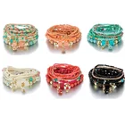 Женский браслет с африканскими бусинами, разноцветный браслет в этническом стиле