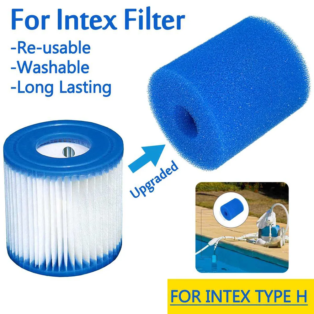 

3 Sizes Pool Filter Cleaning Equipment Foam Reusable Washable Sponge Cartridge Foam Pool Foam Filter