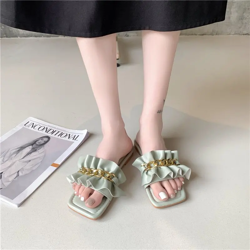 

Female Shoes Slippers Soft Summer Clogs Woman Luxury Slides 2021 Comfort Beach Designer Flat Basic PU Rome Shoes Slippers Soft S