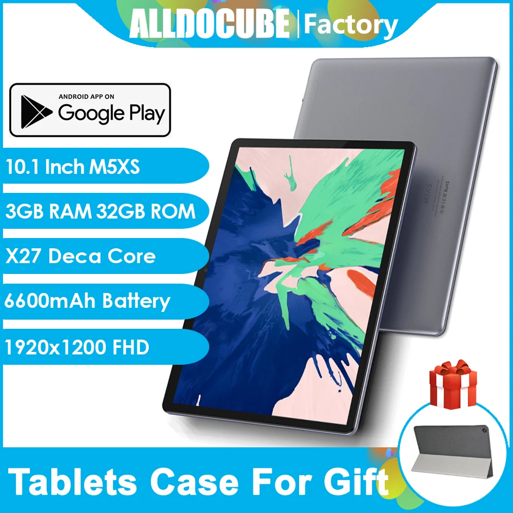 ALLDOCUBE M5XS планшет с 10 1 дюймовым дисплеем десятиядерным процессором X27 озу 3 гб пзу 32