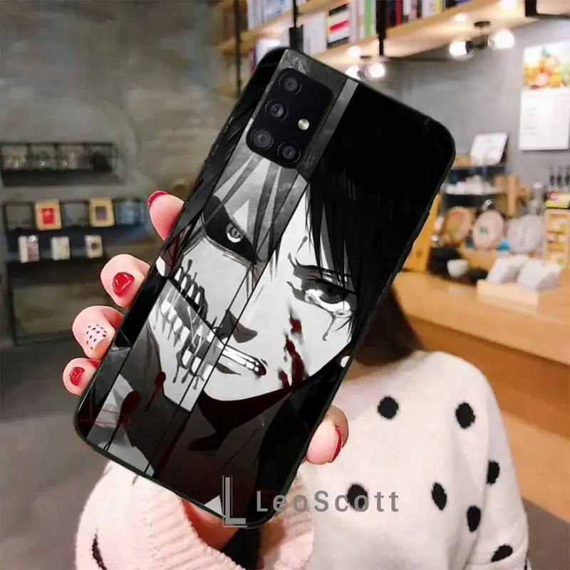 

Attack on Titan Eren Jaeger manga Phone Case For Samsung A32 A51 A52 A71 A50 A12 A21S S10 S20 S21 Plus Fe Ultra