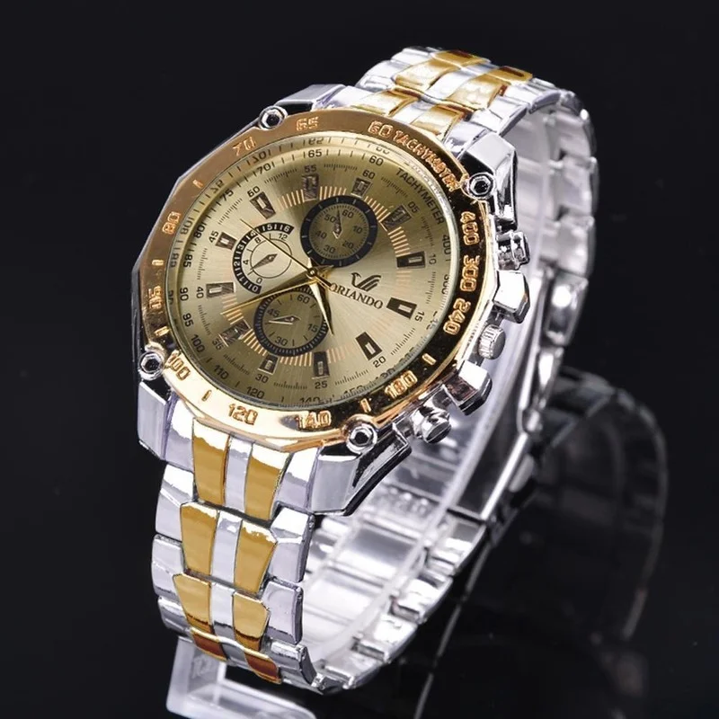 

Luxury Business Men Watches Watches Men Gold Watches Stainless Steel Quartz Watches