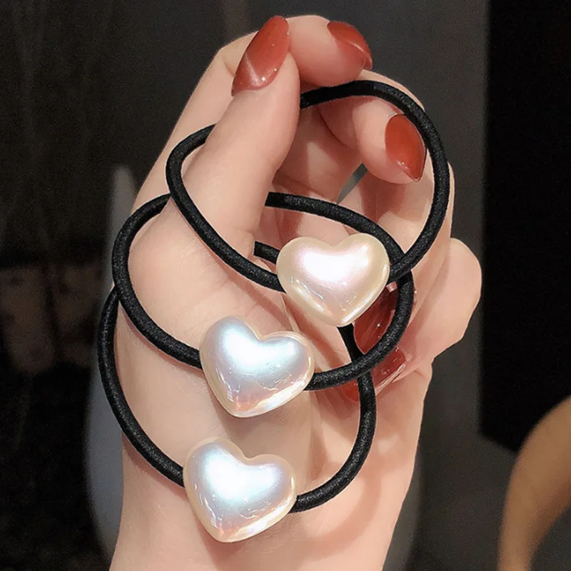 

1 шт. кольцо для волос в форме сердца, резинка для волос, аксессуары для волос в форме сердца, милый маленький подарок для женщин и девушек, Вы...