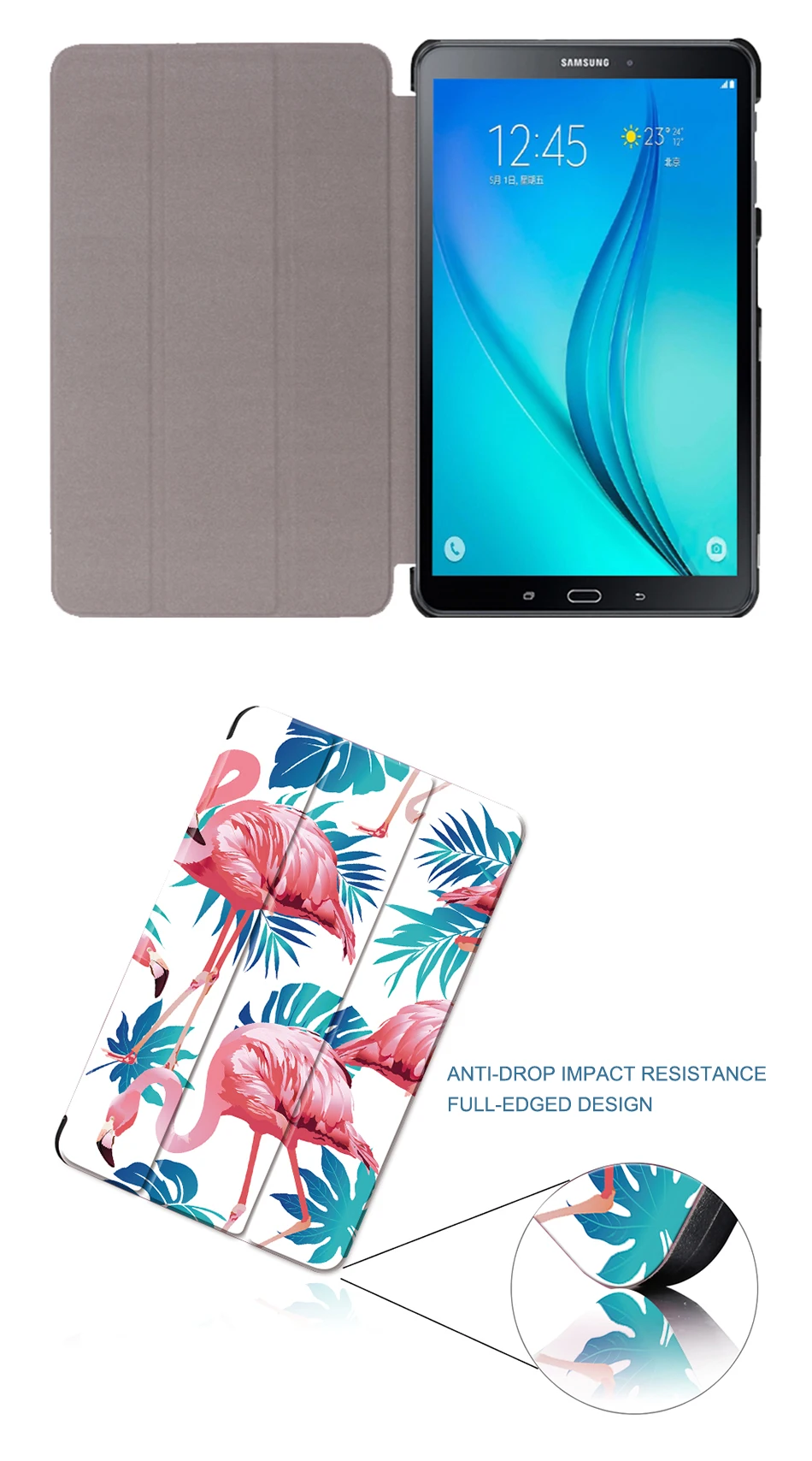 Чехол MTT с фламинго для samsung Galaxy Tab A A6, 10,1 дюймов, Складной флип-чехол из полиуретановой кожи для планшета, чехол T580 T585 T580N T585N Funda