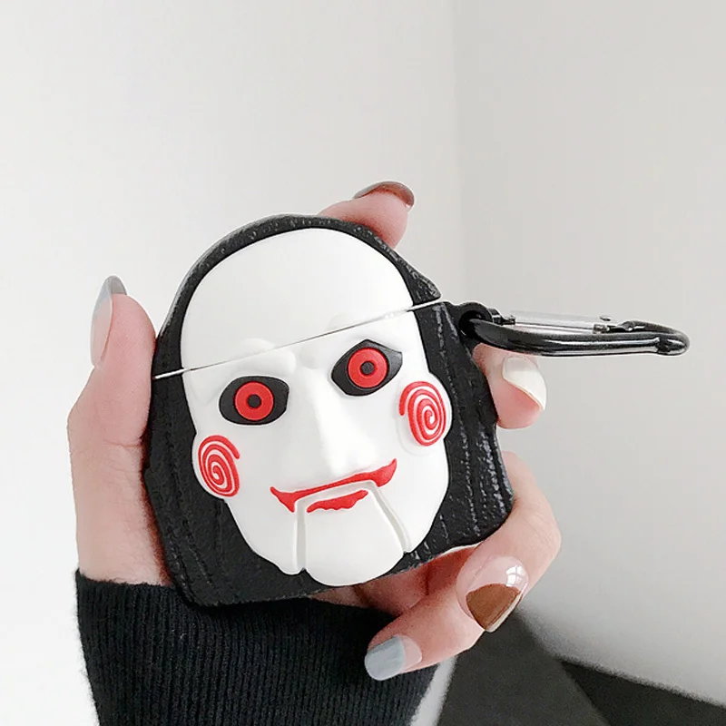 Мягкий силиконовый чехол Airpods для Apple Airpods 1/2 с мультяшным медведем, силикагелевый чехол для зарядки наушников, чехол с защитой от потери - Цвет: Style 6
