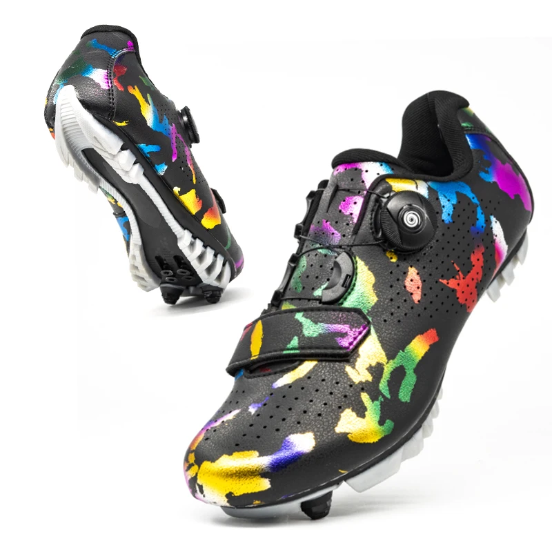 Мужские велосипедные кроссовки обувь на плоской подошве для горного велосипеда