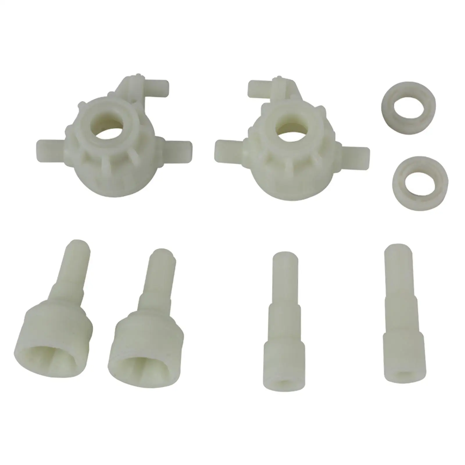 

8x 1:10 RC Car White Wheel Tire Parts Set Crawler Replacements Vehicles Trucks Model Buggy Parts DIY Accessory