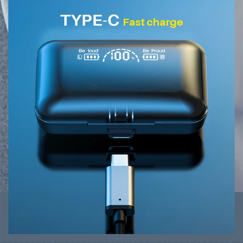 TWS-стереонаушники с поддержкой Bluetooth 5 1 и зарядным футляром на 2200 мА · ч |
