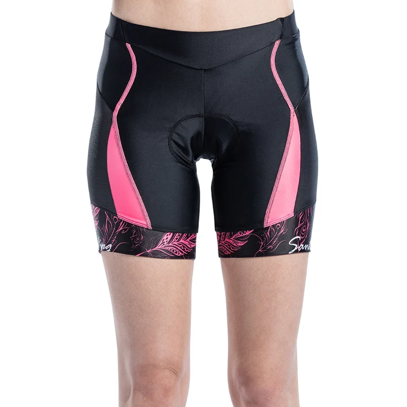 Santic Women Cycling Padded Shorts Pro Fit Coolmax Shockproof 4D Pad Road MTB Bike Bicycle ciclismo Asain S-2XL L8C05097 | Спорт и