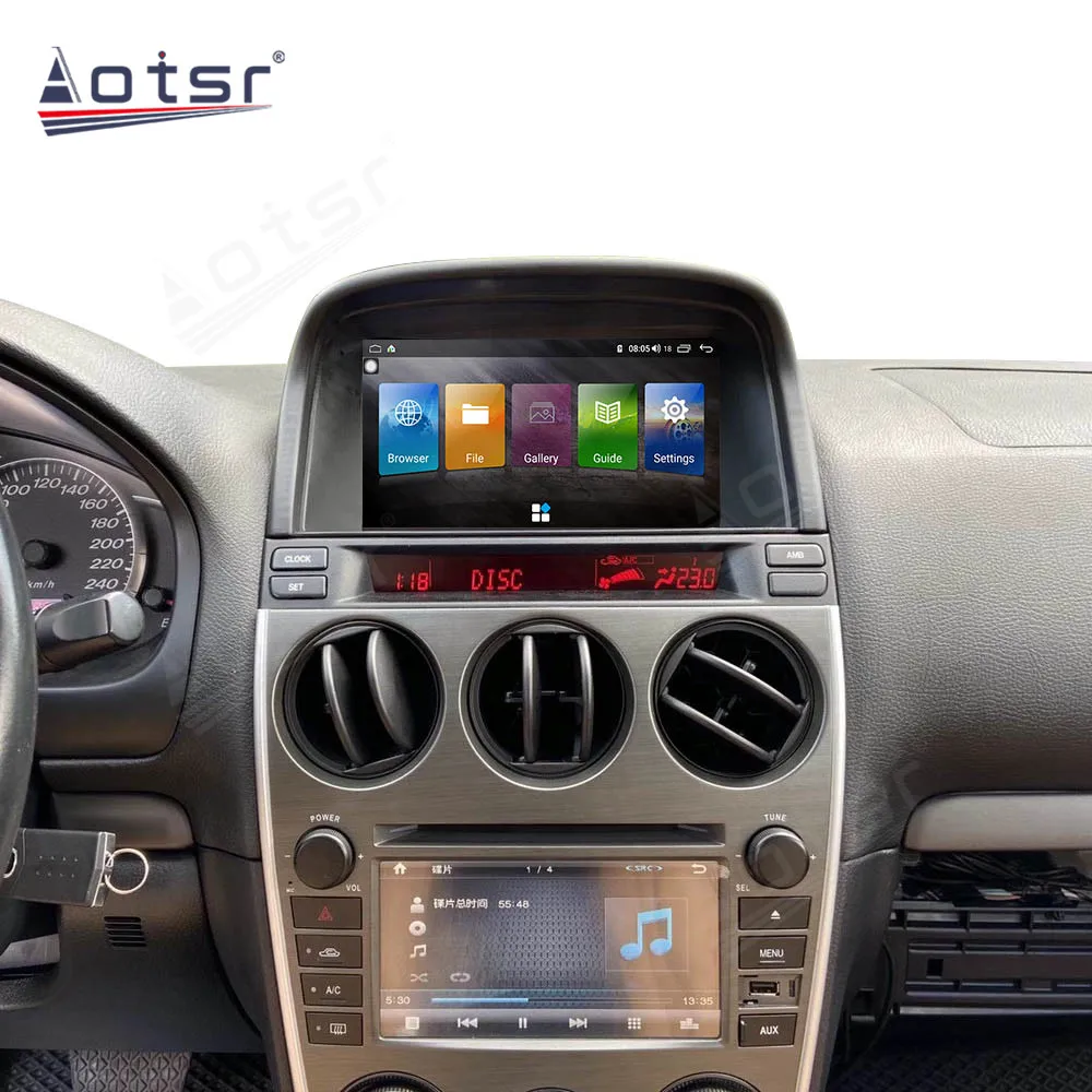 구매 6 + 128GB For Mazda 6 2002 - 2008 라디오 2 Din Android 10 자동차 스테레오 무선 Carplay DSP GPS 네비게이션 멀티미디어 플레이어