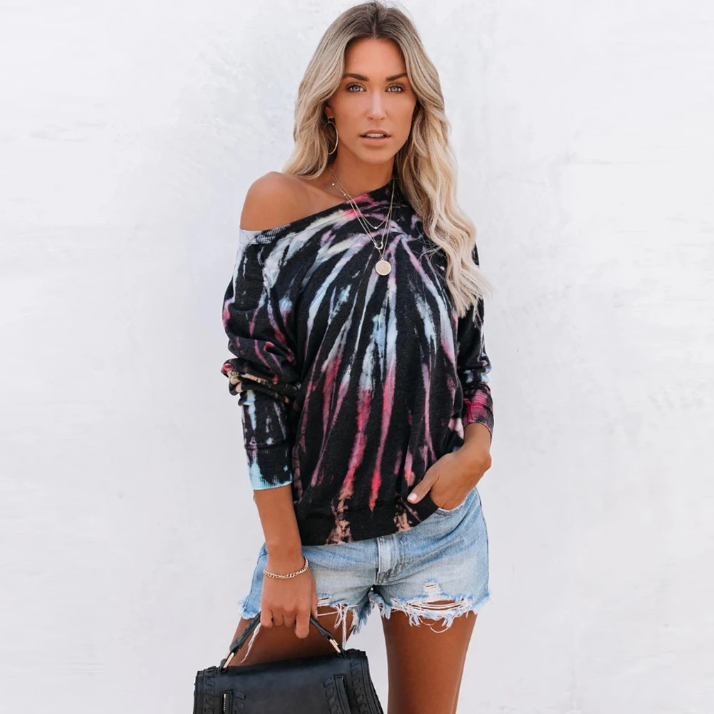 Autumn Loose Women Tshirt Tops Long Sleeve Fashion Casual Ladies T-Shirt Tee Shirt Round Neck Female T Q30 | Женская одежда