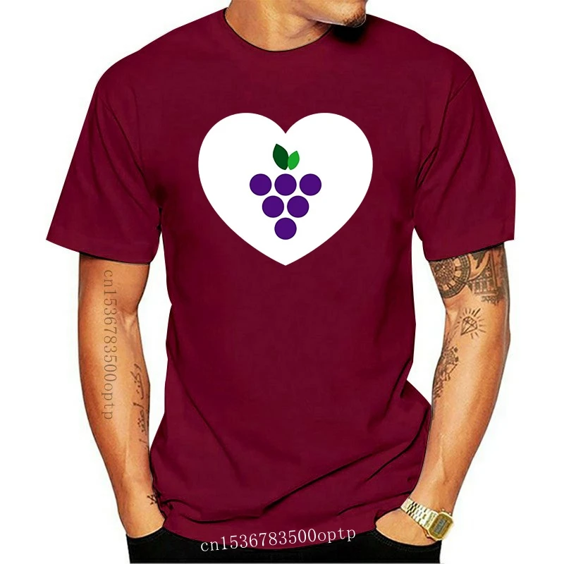 

Wine Love Grapes T Shirt Top Tee 100% Cotton Humor Men Crewneck T Shirts Print T-Shirt Men Summer Style Sale 100 % Cotton TEE