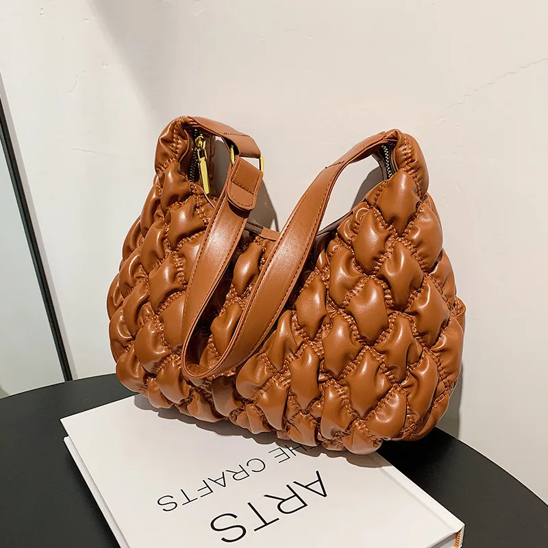 

Высококачественные кожаные повседневные сумки на плечо для женщин 2021 Роскошные брендовые дизайнерские модные однотонные женские сумки