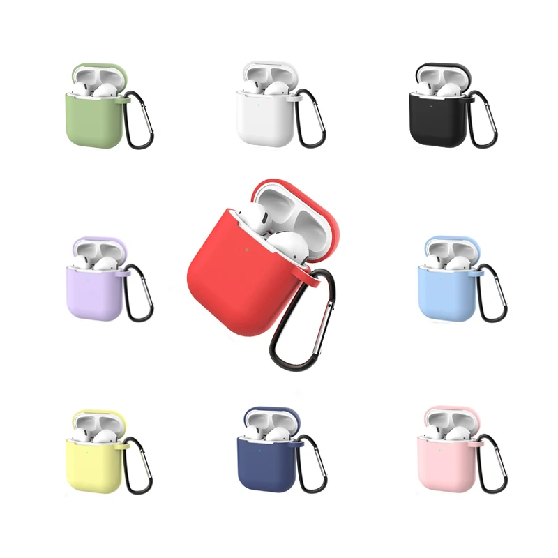 Обновленные Силиконовые чехлы Airpods для Airpods1 2 го защитного покрытия freebuds 3 чехол