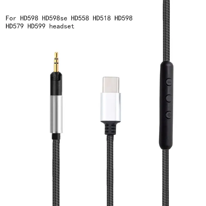 Гарнитура замена кабеля в наличии для Sennheiser HD598 HD558 HD595 HD518/579/599 наушники провода 2 5