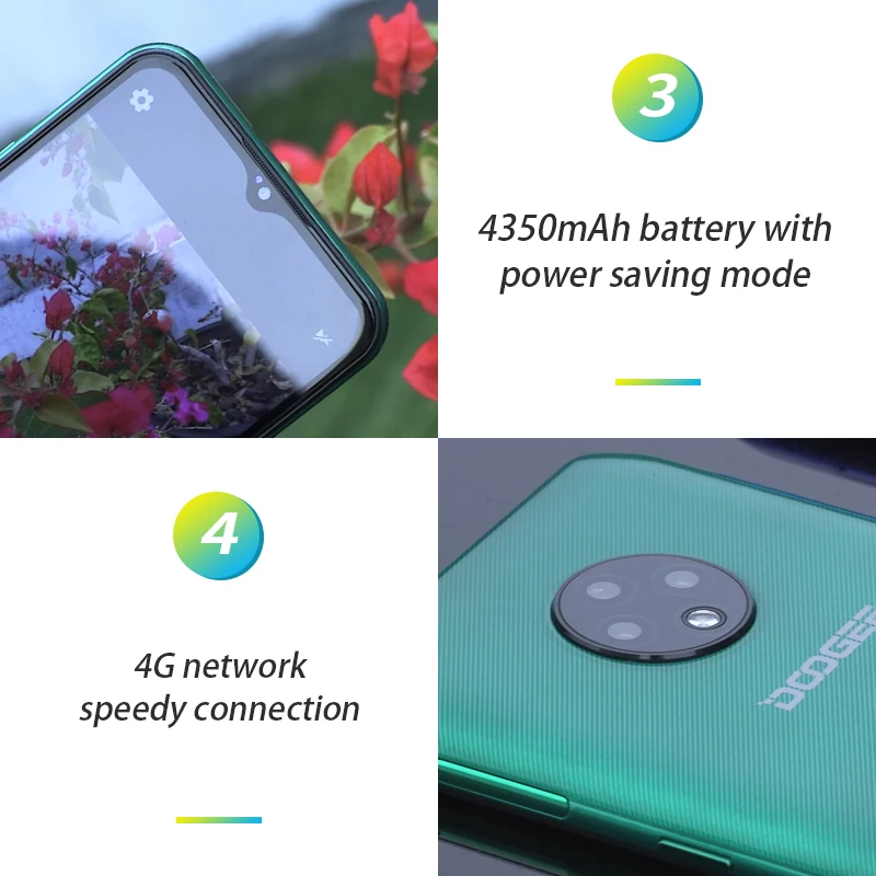 DOOGEE X95 4G LTE Android 10 мобильного телефона 13MP тройной Камера 2 Гб Оперативная память 16