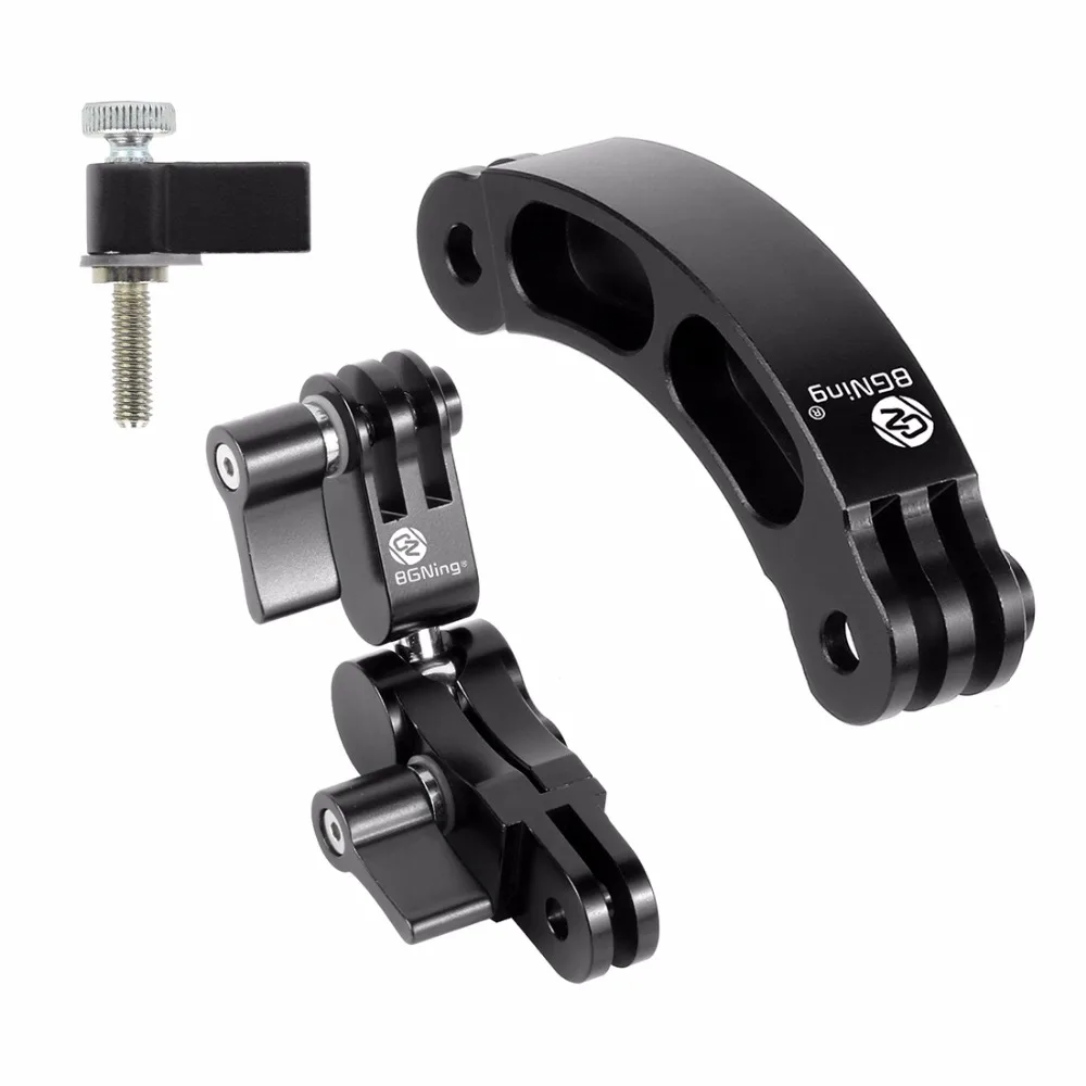 BGNing регулируемое основание Крепление для Gopro Hero 8 7 5 Xiaomi yi для sjcam для DJI Экшн камеры штатив шлем ремень крепление аксессуар